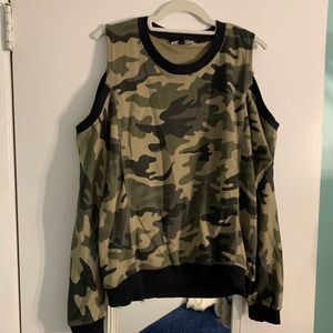 Alison Andrews camo sweater